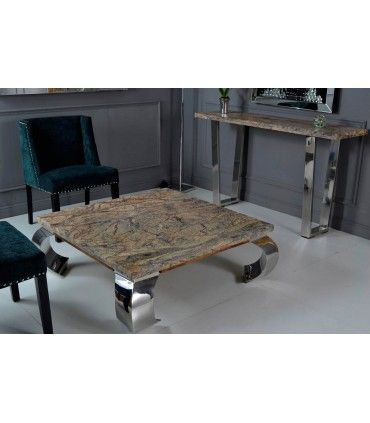 Mesa de centro en piedra fósil Kinsel