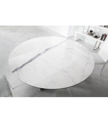 Mesa de comedor redonda de mármol Cilenta