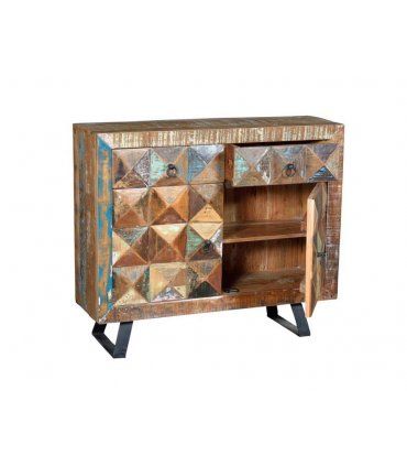 Mueble de entrada industrial colonial Indira