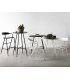 Taburete alto de metal Jonas en Ámbar Muebles