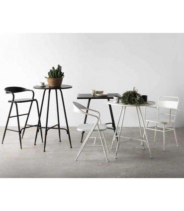 Taburete alto de metal Jonas en Ámbar Muebles