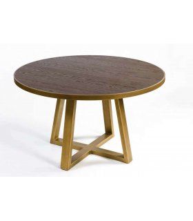 Mesa de comedor redonda Alcañiz de Ámbar Muebles.