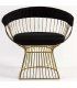 Silla moderna dorada Platner de Ámbar Muebles.