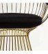 Silla moderna dorada Platner de Ámbar Muebles.