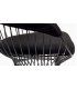 Silla moderna negra Platner