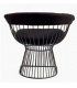 Silla moderna negra Platner