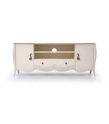 Mueble de Tv clásico Atienza blanco