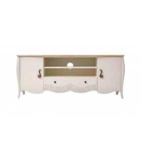Mueble para televisión blanco clásico Atienza