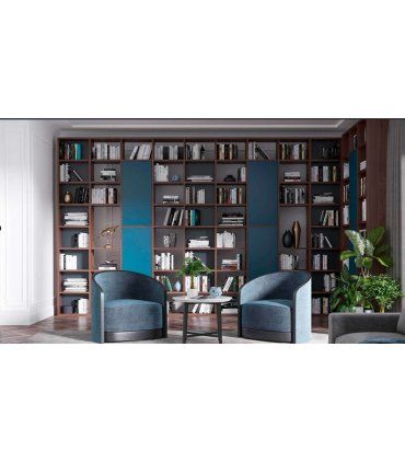 Librería moderna 3 módulos puertas Eleganzza