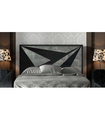 Dormitorio de diseño en negro y plata DOR 18