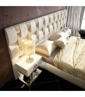 Dormitorio tapizado con luz DOR 40