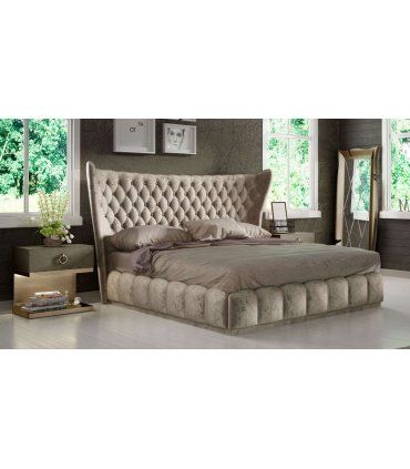 Dormitorio moderno con cama tapizada DOR 42
