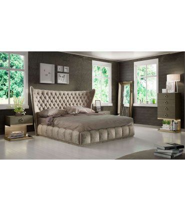 Dormitorio moderno con cama tapizada DOR 42