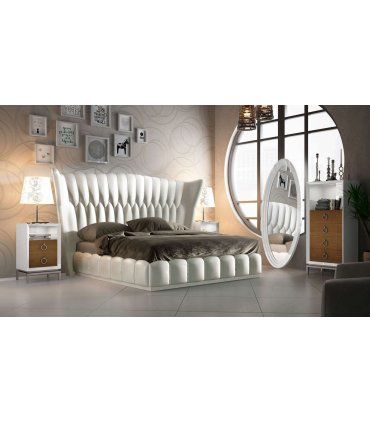 Dormitorio tapizado blanco DOR 50