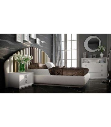 Dormitorio de diseño con cama tapizada DOR 67