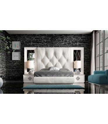 Dormitorio moderno blanco DOR 71 en Ámbar Muebles
