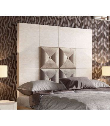 Dormitorio blanco contemporáneo DOR 73 en Ámbar Muebles