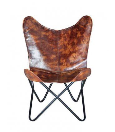 Silla Butterfly de cuero
