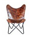 Silla Butterfly de cuero