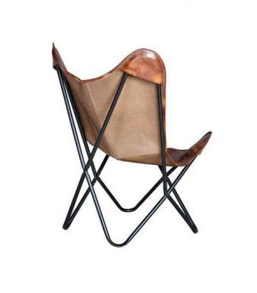 Silla Butterfly de cuero