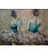 Cuadro bailarinas con corpiño azul en Ámbar Muebles