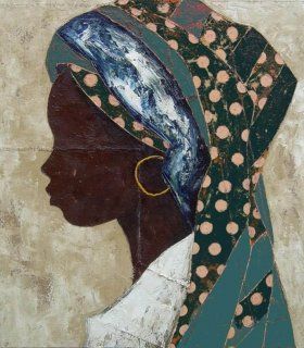 Cuadro Pintura Original Negrita II