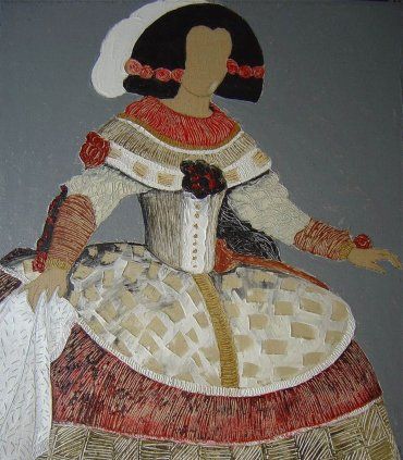 Cuadro Pintura Original Menina