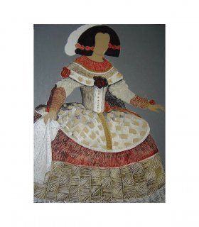 Cuadro Pintura Original Menina