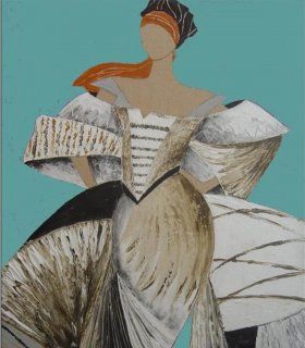 Cuadro Pintura Original Dama
