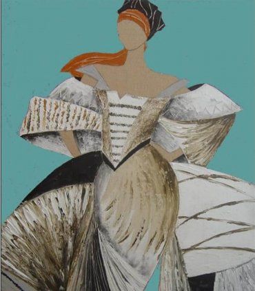 Cuadro Pintura Original Dama