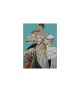 Cuadro Pintura Original Dama