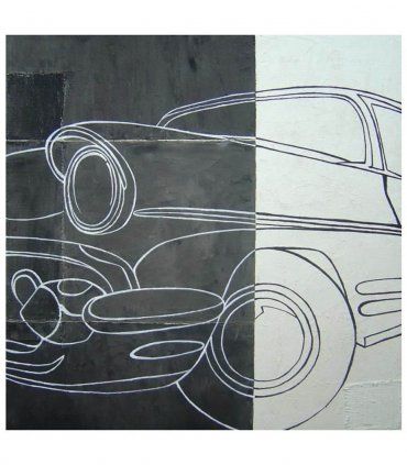 Cuadro Coche Cadillac Pintura Original