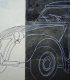 Cuadro Coche 2 CV. Pintura Original, detalle