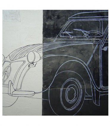 Cuadro Coche 2 CV. Pintura Original