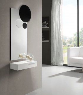 Recibidor De Diseño Lacado Blanco 355