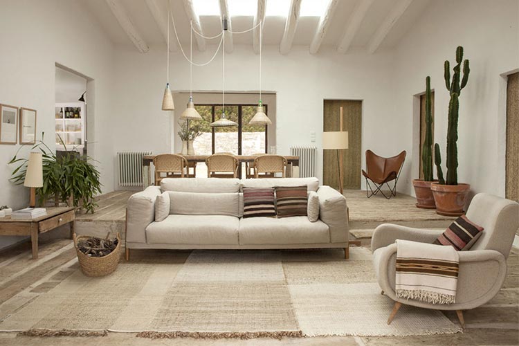 Alfombra de lana y cáñamo Tres Vegetal | Ámbar Muebles