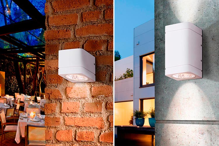 Aplique exterior blanco Gregal | Ámbar Muebles