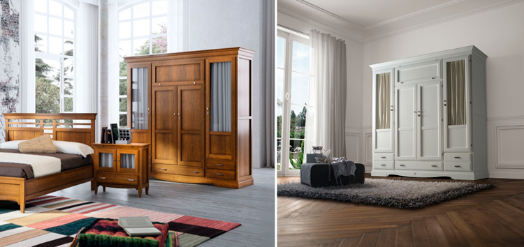 Armario con puertas dobles y visillos Fontana - Ámbar Muebles