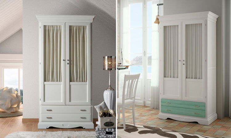 Armario con puertas de cristal Fontana - Ámbar Muebles