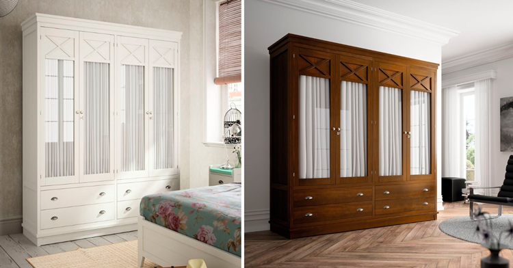 Armario de dormitorio Verona 4 Puertas - Ámbar Muebles