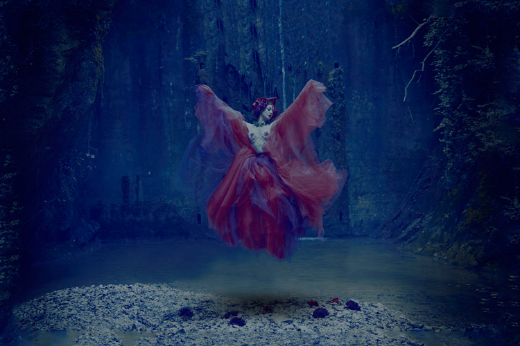 Cuadro Mujer levitando - Ámbar Muebles