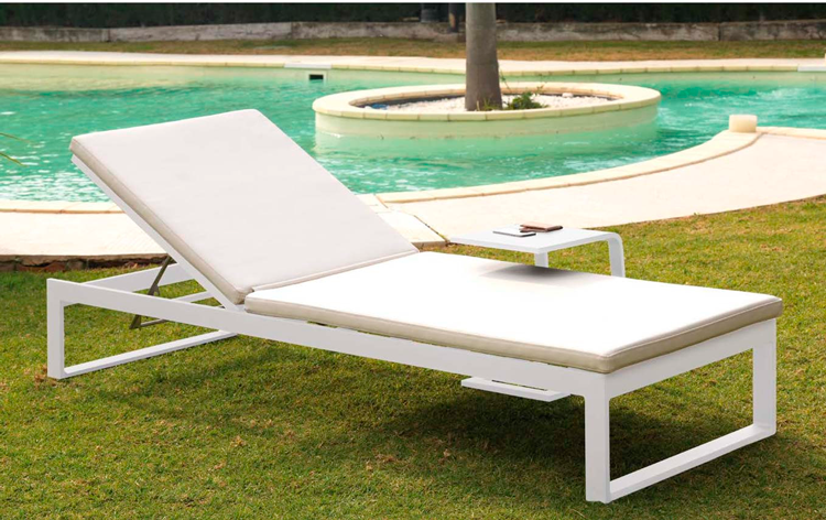 Tumbona de jardín con cojín Nerja - Ámbar Muebles