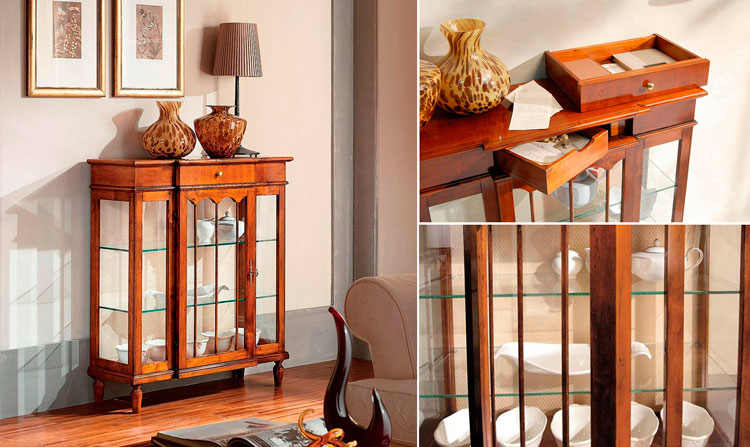 Vitrina expositora clásica Mosaice - Ámbar Muebles