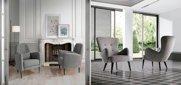 1. Butaca vintage Ibiza | 2. Butaca vintage Manques - Ámbar Muebles