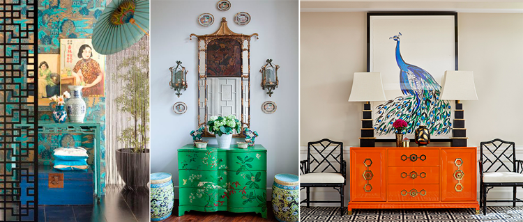 Decoración y mobiliario de inspiración Chinoiserie Chic - Pinterest