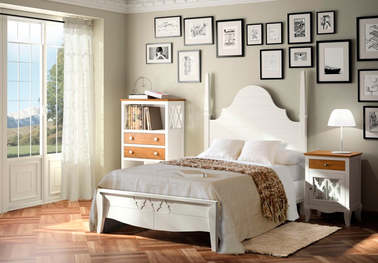 Dormitorio vintage Basilea - Ámbar Muebles