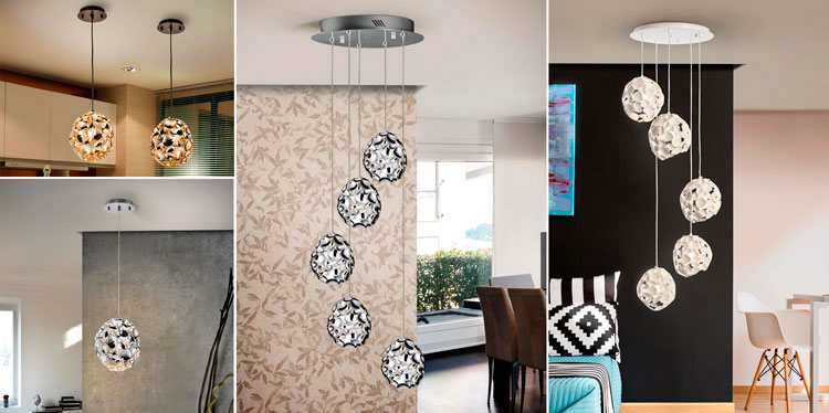 Lámparas de techo de la colección Narisa - Ámbar Muebles