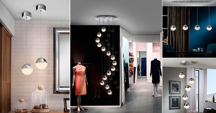 Lámparas de techo de la colección Sphere - Ámbar Muebles