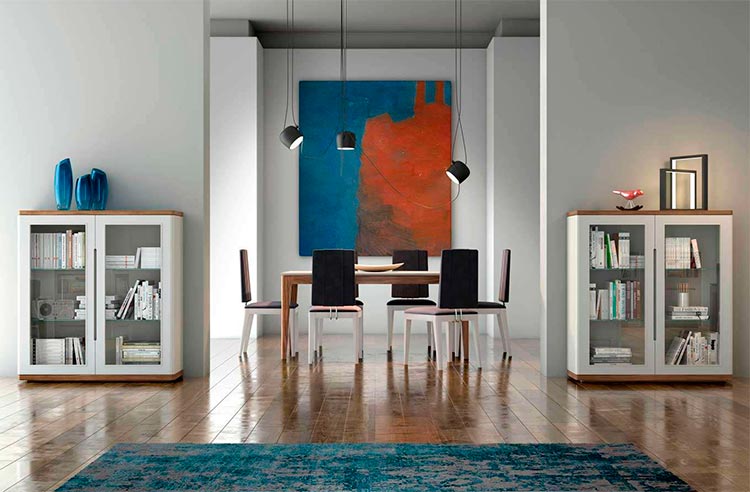 Vitrina baja moderna 110 cm Manila | Ámbar Muebles