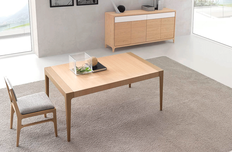 Mesa de comedor extensible Melvin - Ámbar Muebles